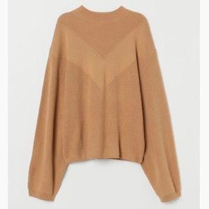 Knit Dolman-Sleeved Sweater